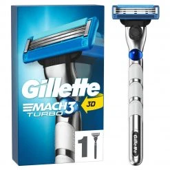 Gillette Herrenrasierer Mach3 Turbo 1 Klinge - Nassrasierer