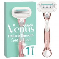 Gillette Venus Damenrasierer Deluxe Smooth Sensitive RoseGold 1 Klinge - Nassrasierer