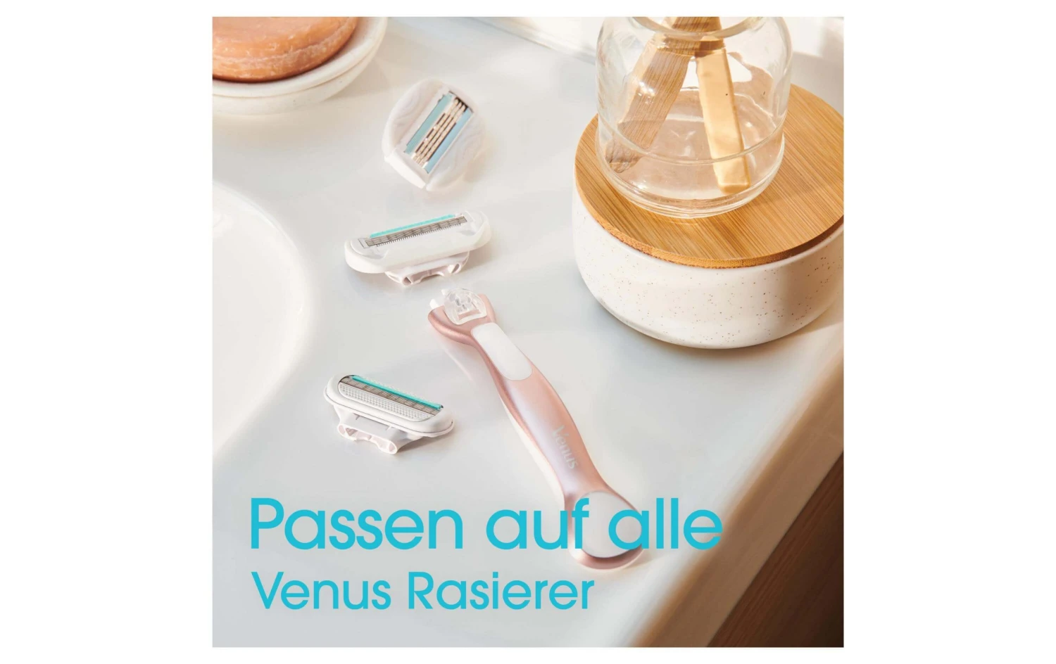 Gillette Venus Damenrasierer Deluxe Smooth Sensitive RoseGold 1 Klinge - Nassrasierer 4 Gillette Venus Damenrasierer Deluxe Smooth Sensitive RoseGold 1 Klinge - Nassrasierer – Bild 2