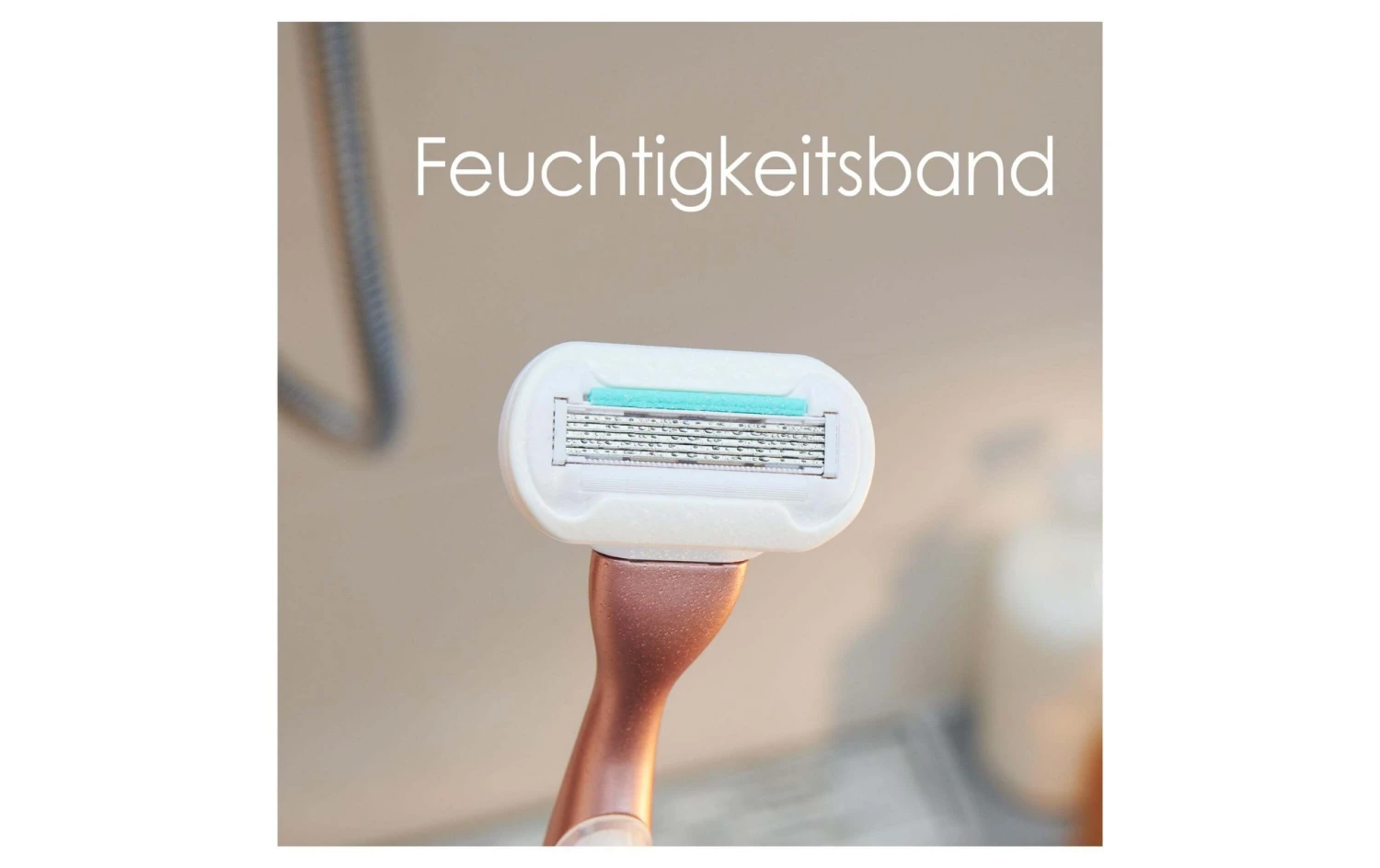 Gillette Venus Damenrasierer Deluxe Smooth Sensitive RoseGold 1 Klinge - Nassrasierer 5 Gillette Venus Damenrasierer Deluxe Smooth Sensitive RoseGold 1 Klinge - Nassrasierer – Bild 3