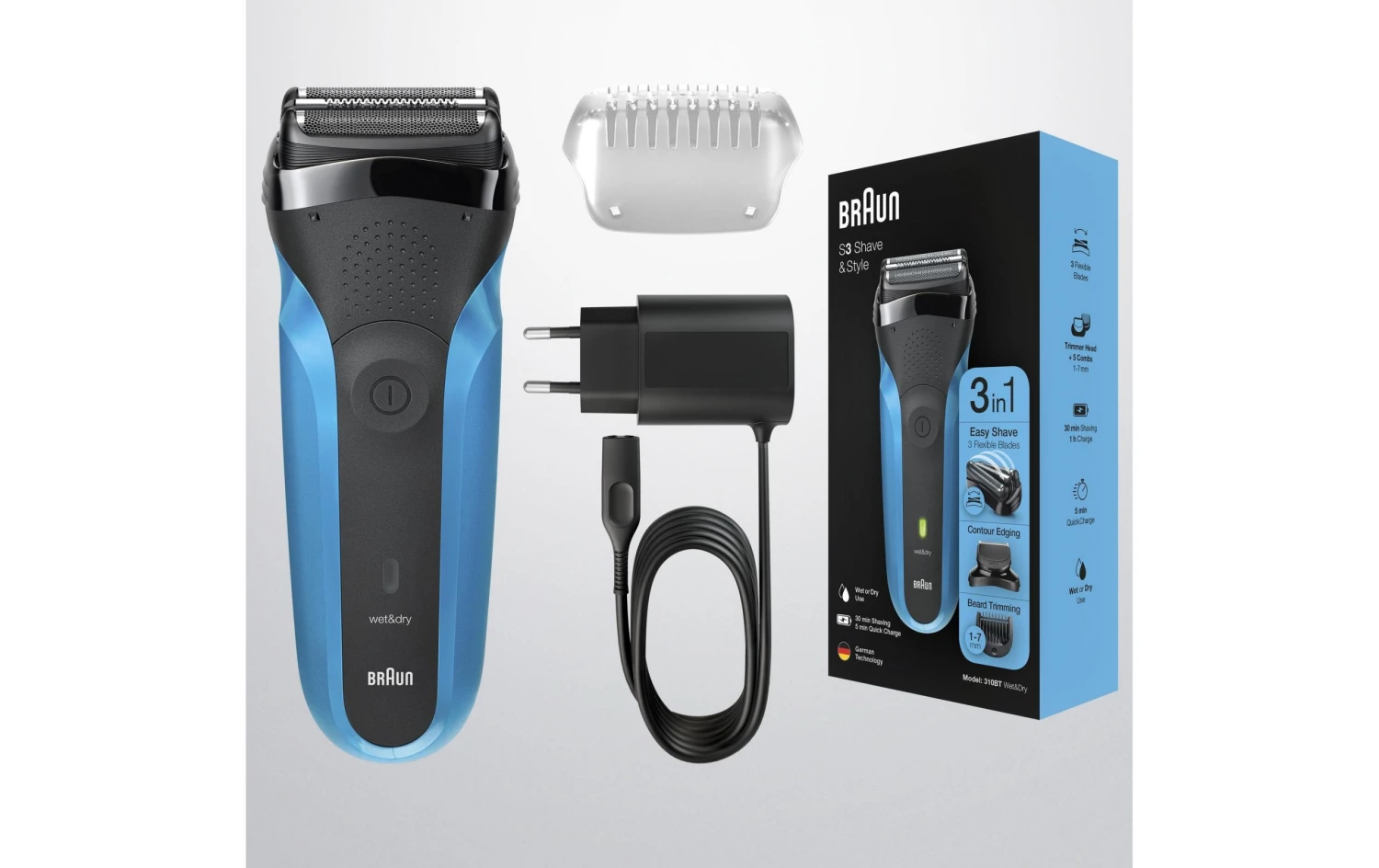 Braun Herrenrasierer Series 3 Shave&Style 310BT - Rasierer ⋅ Rasierapparat 4 Braun Herrenrasierer Series 3 Shave&Style 310BT - Rasierer ⋅ Rasierapparat – Bild 2