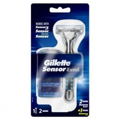 Gillette Herrenrasierer SensorExcel Universal 3 Klingen System - Nassrasierer