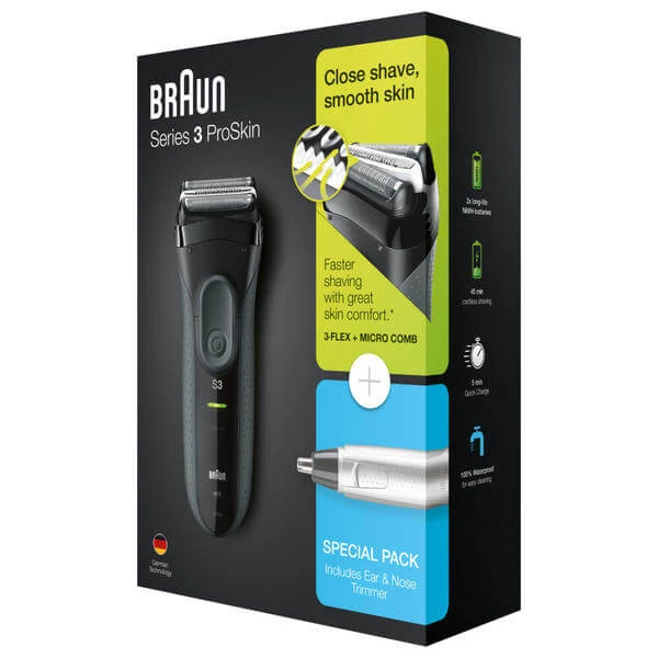 Braun Series 3 ProSkin 3000s + EN 10 - Rasierer ⋅ Rasierapparat 4 Braun Series 3 ProSkin 3000s + EN 10 - Rasierer ⋅ Rasierapparat – Bild 2