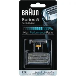 Braun Scherkopf 51S Silber - Series 5 ältere Generation - Zubehör Rasieren