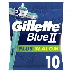 Gillette Herrenrasierer Blue II Plus Slalom Einweg 10 Stück - Nassrasierer