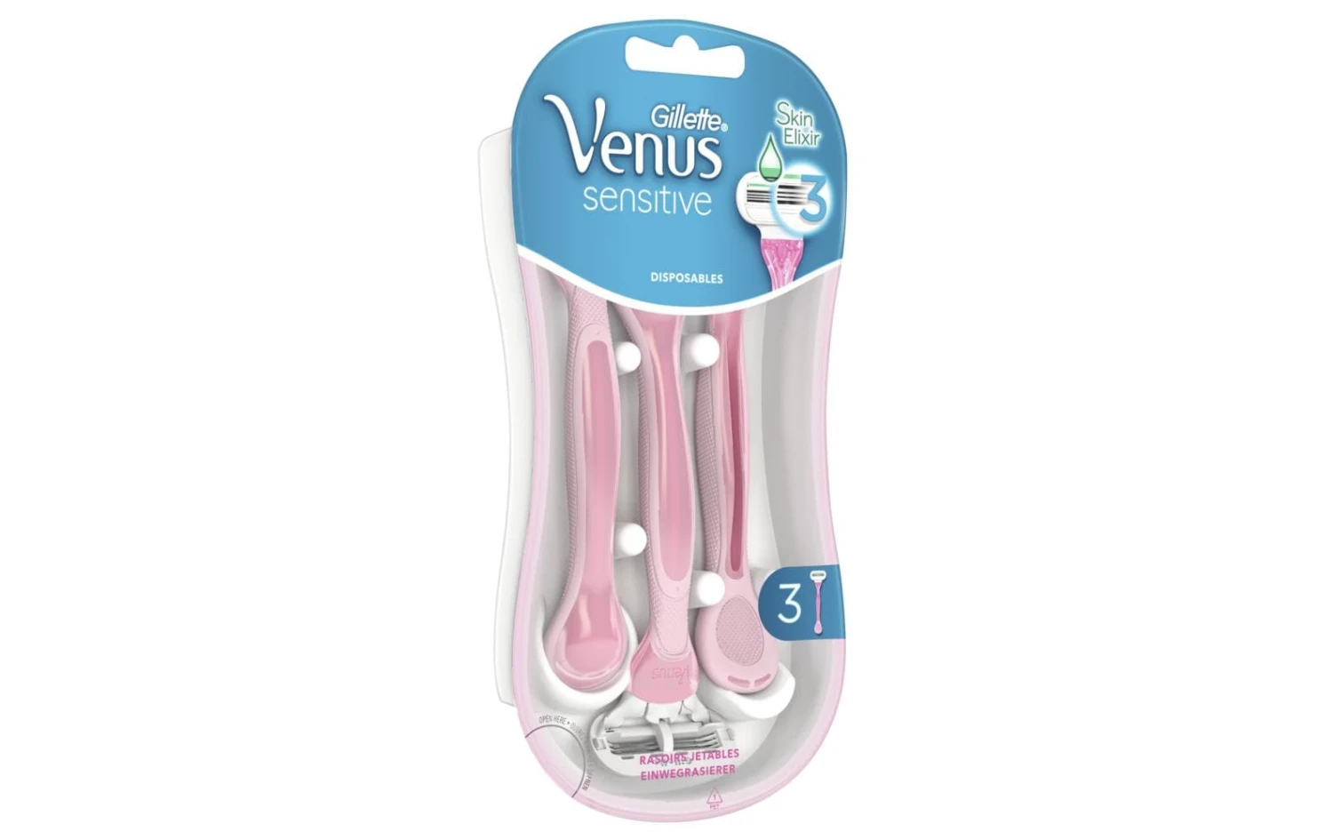 Gillette Venus Damenrasierer Sensitive Einweg 3 Stück - Nassrasierer 3 Gillette Venus Damenrasierer Sensitive Einweg 3 Stück - Nassrasierer
