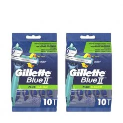 Gillette Herrenrasierer Blue II Plus Slalom Einweg 2 X 10 Stück - Nassrasierer